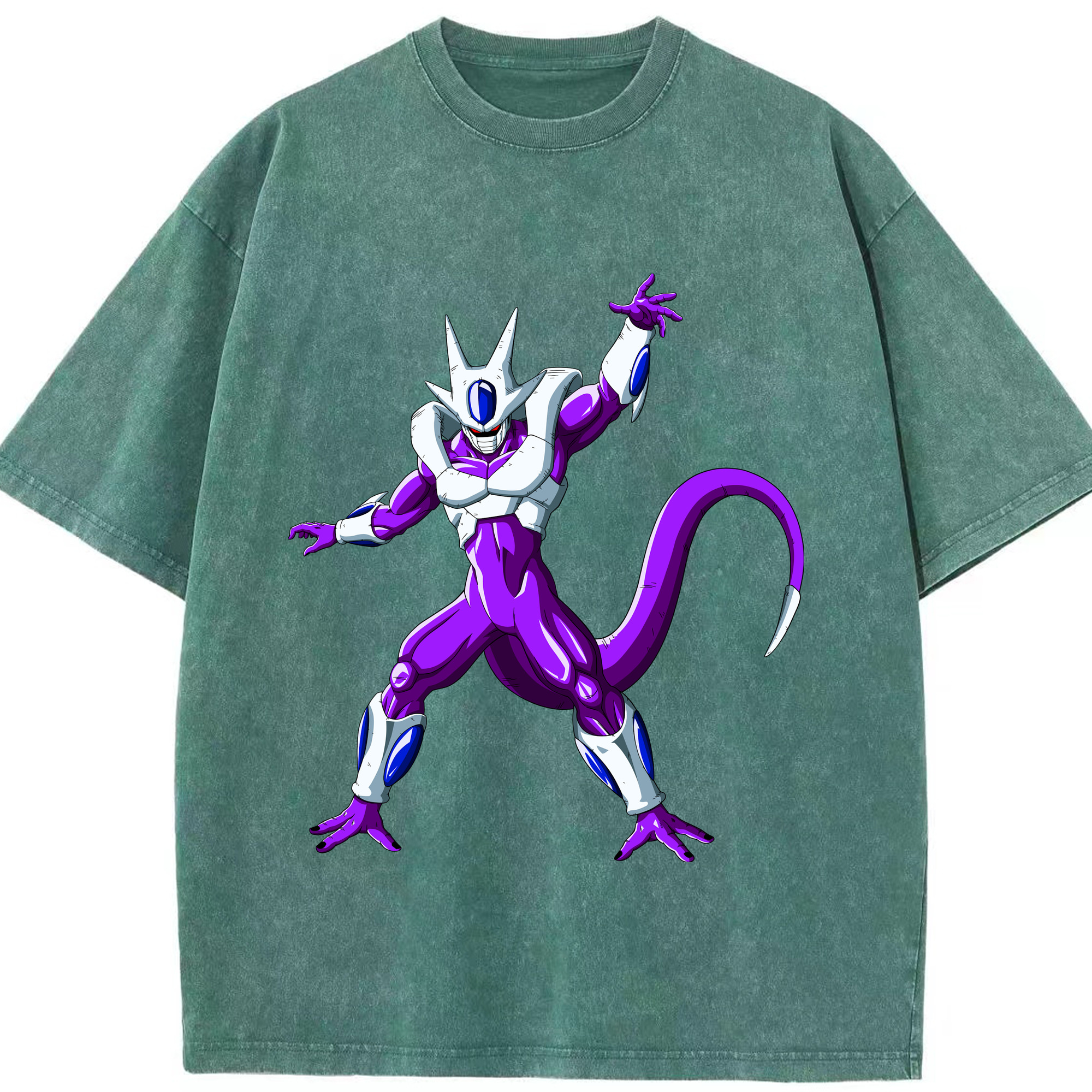 （画像用） ドラゴンボール クウラ DRAGON BALL Cooler Coora 綿100% ヴィンテージ風 半袖Tシャツ（フロントプリント）